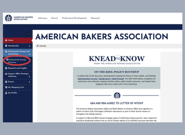 Click Professional Groups Directory