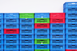 crates stacked